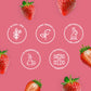 Colombina Bon Bon Bum Lollipops W/Bubble Gum Center, Strawberry Flavor, Individually Wrapped, Ideal For Party Favors And Gifts,