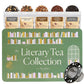 Plum Deluxe Literary Tea Collection Gift Set - Assorted Hand-Crafted Loose Leaf Teas with Steeper - 75+ Cups