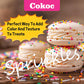 Cokoc Rainbow Sprinkles, Edible Dessert Topping for Cakes & Ice Cream, 4.23oz