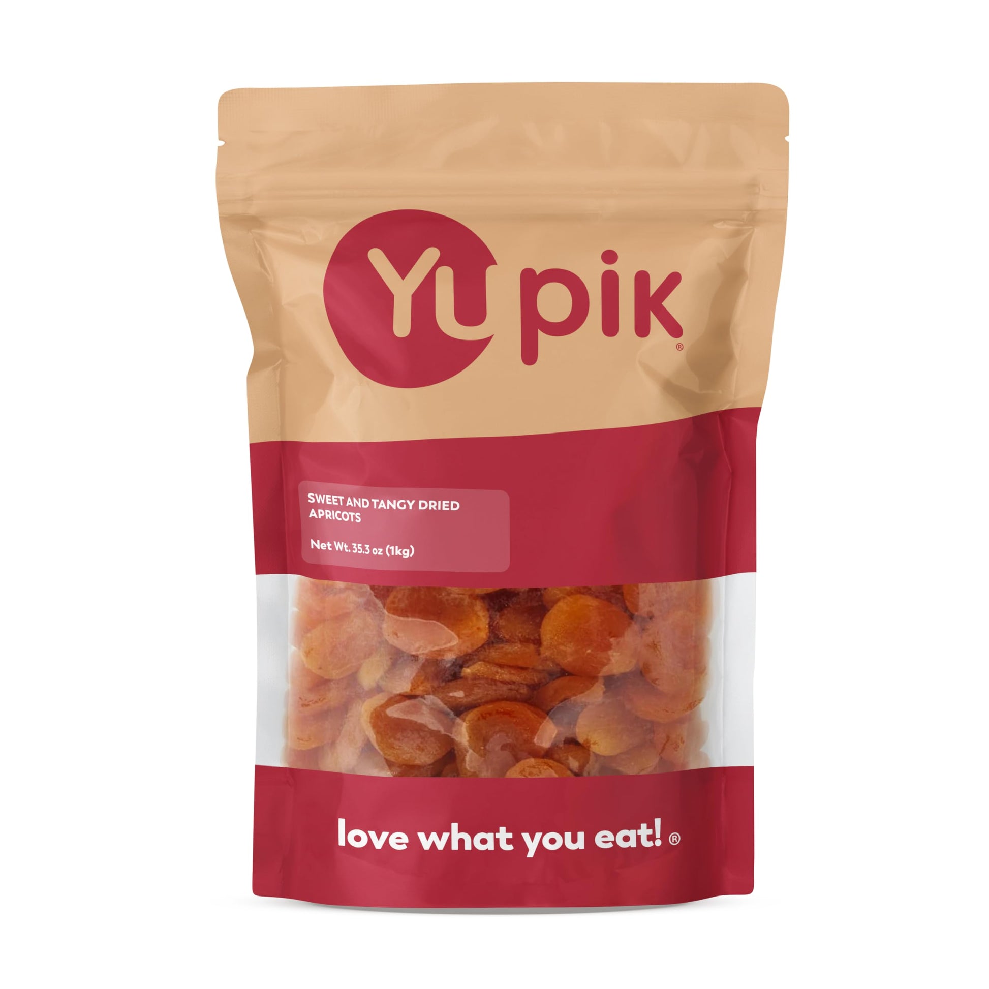 Yupik Sweet & Tangy Dried Apricots 2.2 lb (35.3 Oz), Sun-Dried Whole Fruits, Naturally Sweet & Plump, No Added Sugar or Oil, Sou