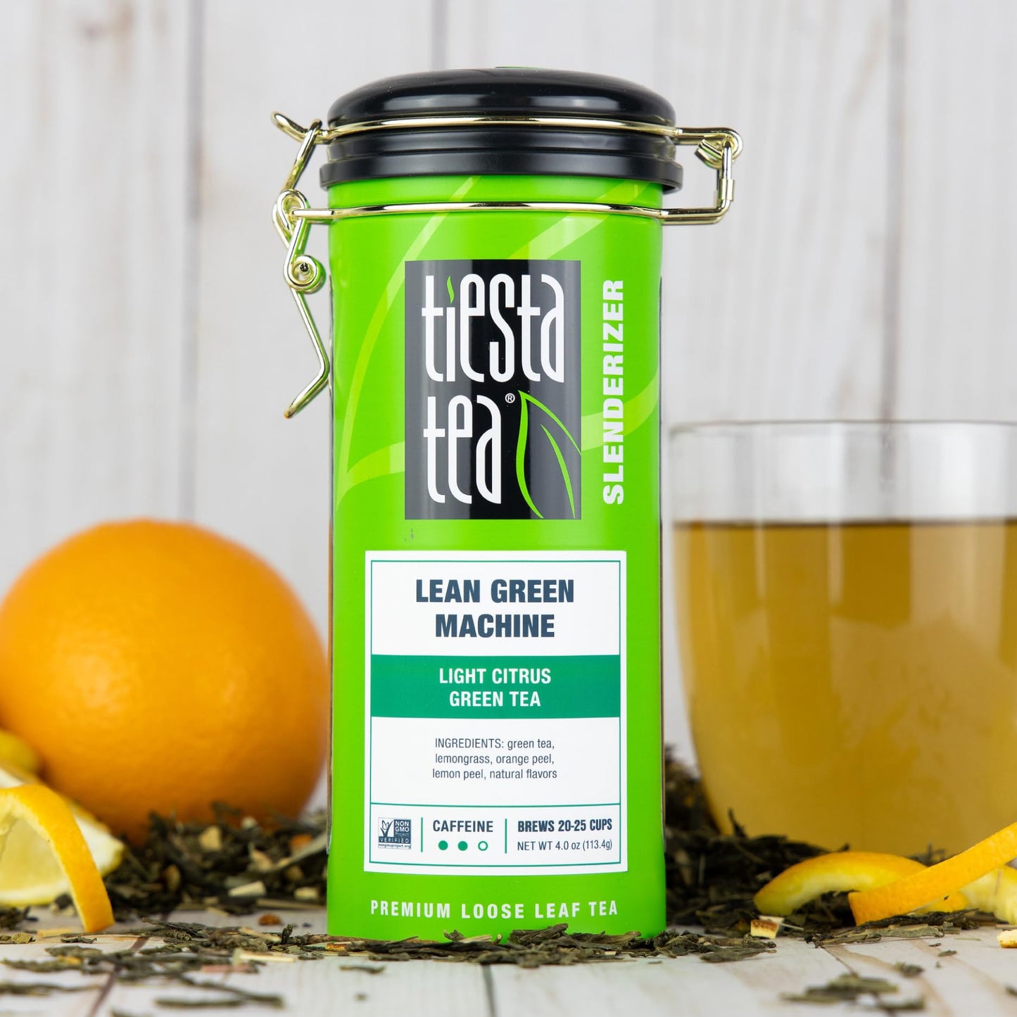 Tiesta Tea - Lean Green Machine, Light Citrus Green Tea, Premuim Loose Leaf Tea Blend, Medium Caffeinated Green Tea, 50 Cups - 4