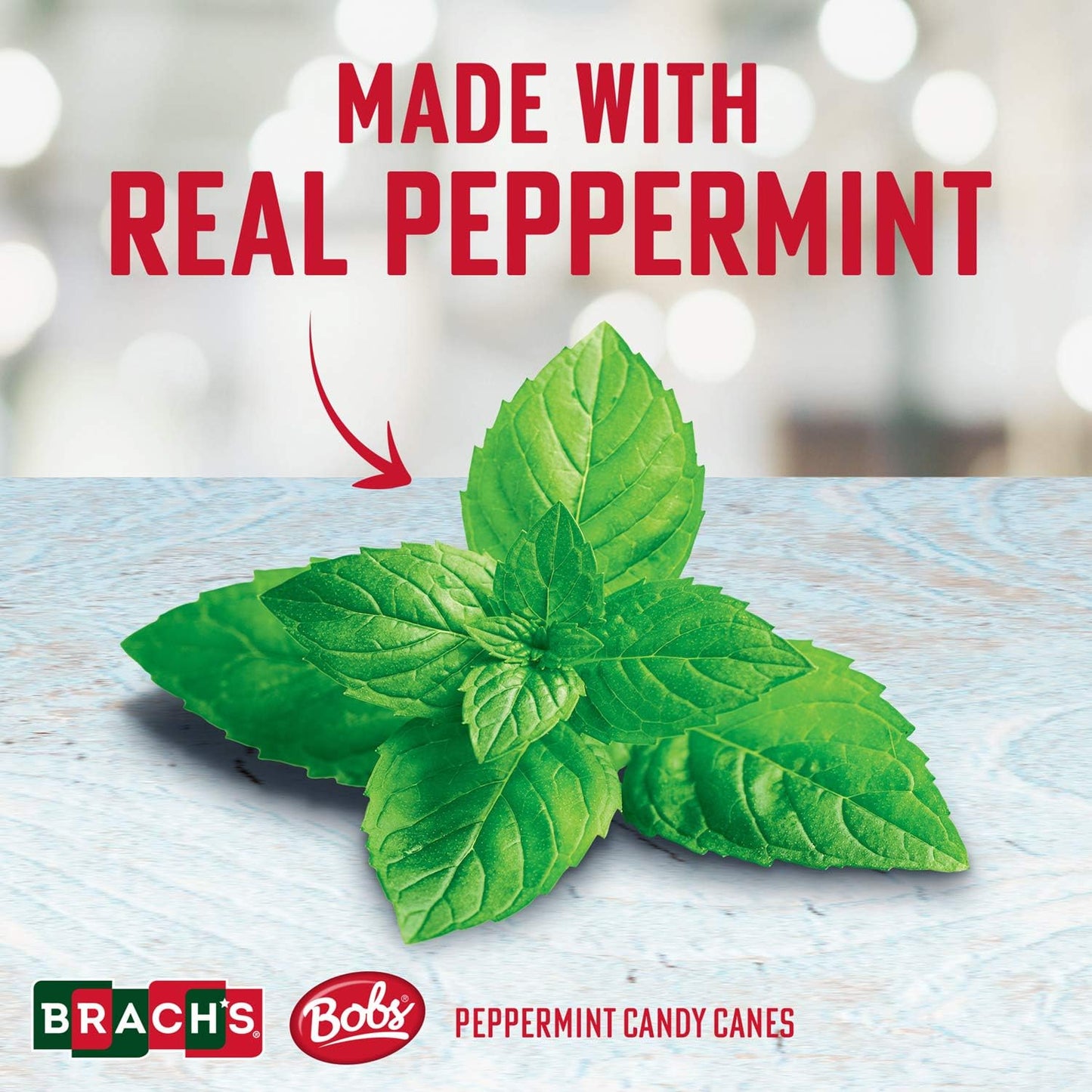 Brachs Peppermint Candy Canes - Individually Wrapped Bulk Christmas Candy Canes - Holiday Classic Candy - Stocking Stuffer Candy - Bulk Candy Box (36 Count)