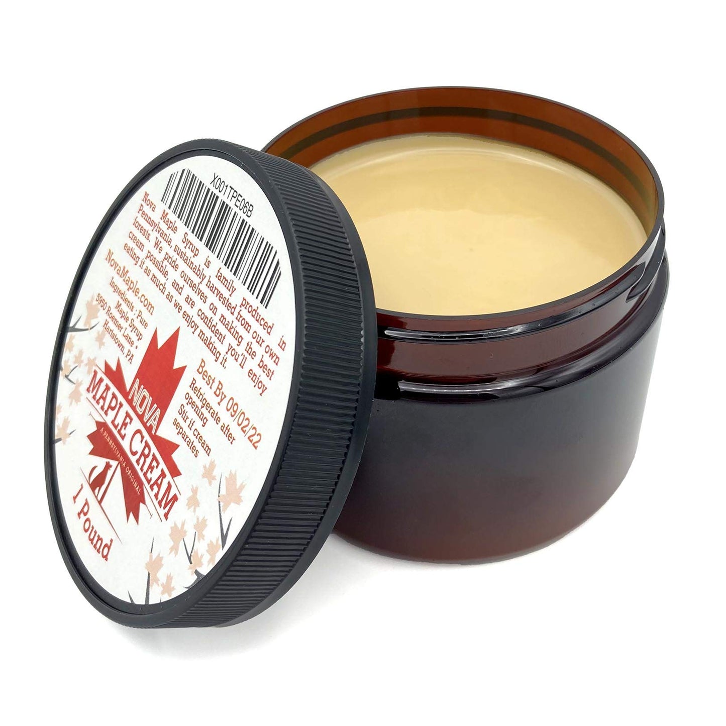 Nova Maple Syrup Maple Cream Butter Spread - Pure Grade-A, 1 Pound