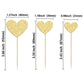 Gyufise 30Pcs Gold Glitter Heart Cupcake Toppers Sweet Love Theme Heart Cake Pick Decorations Wedding Engagement Bridal Shower B