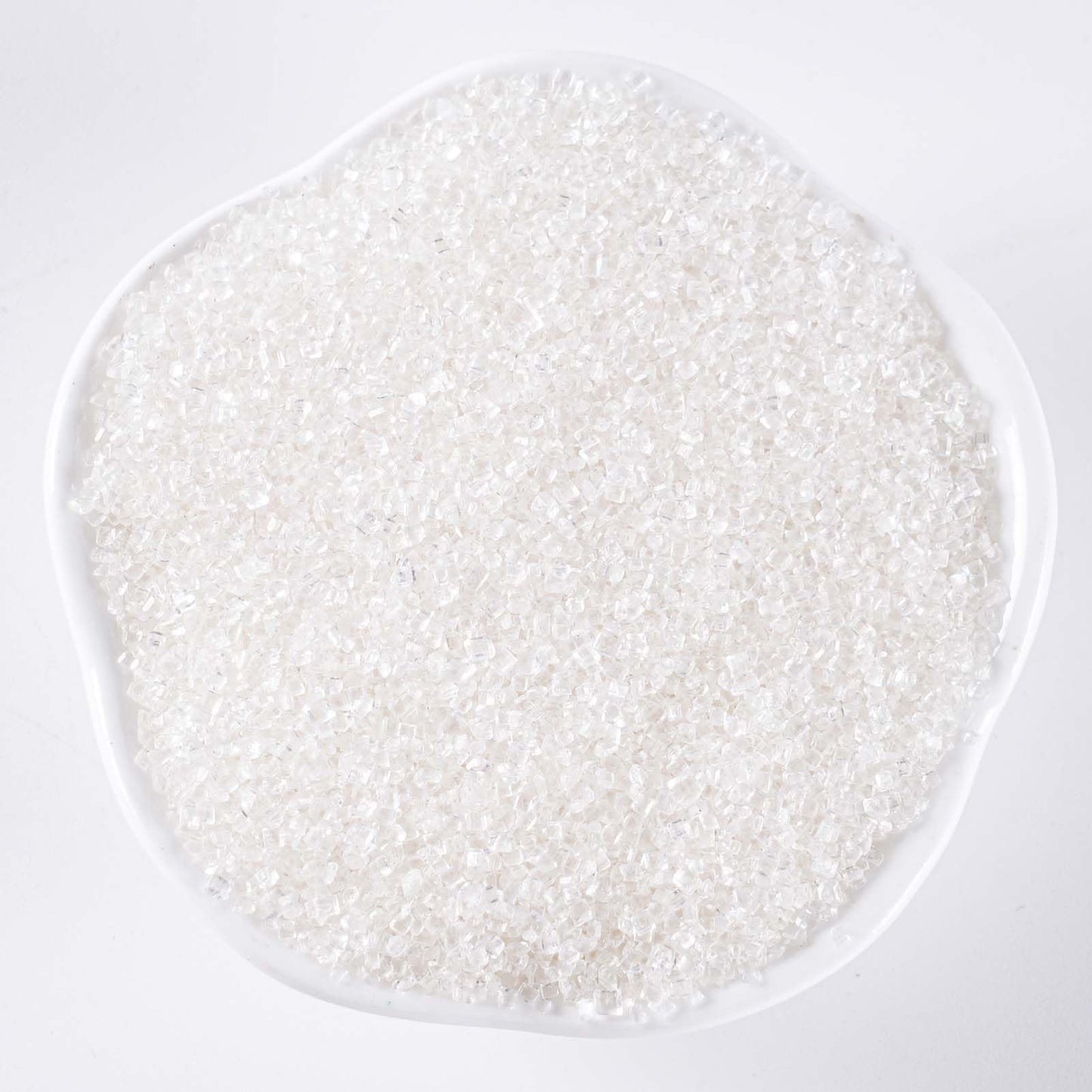 Kasvan White Sanding Sugar Sprinkles - Edible Sugar Crystals, Baking Cake Decorations, Ice Cream Toppings Cupcake Decorating, We