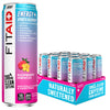 LIFEAID FITAID ENERGY Drink, 200mg Natural Caffeine, Raspberry Hibiscus, 12 Fl Oz (Pack of 12)