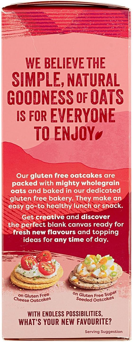 Nairns Gluten Free Original Oatcakes, 7.51 oz (Pack of 6), Healthy Snack