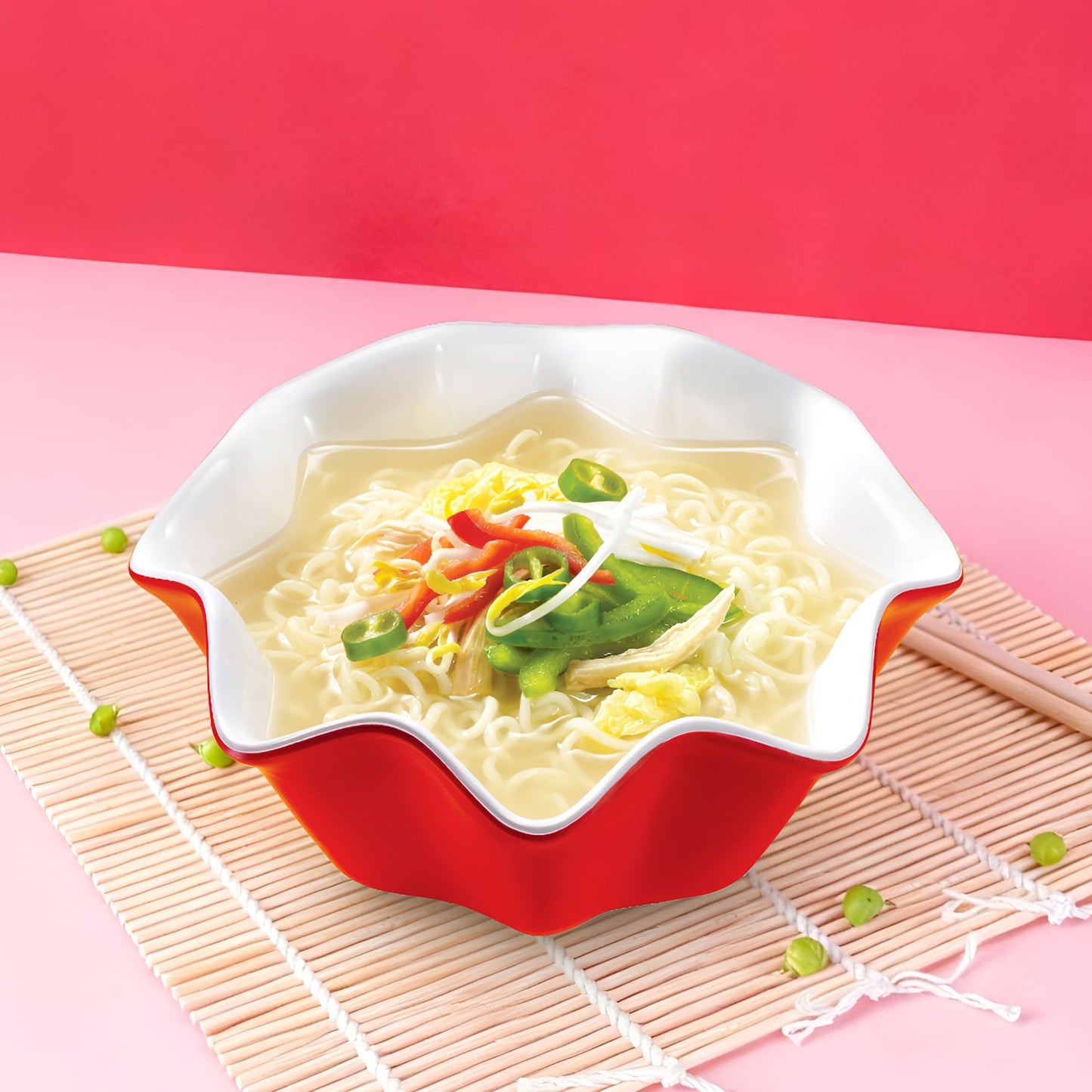 Paldo Fun & Yum Kokomen Ramen Hot Spicy Instant Noodles with Soup, Pack of 20, Chicken Based Broth, Oriental Style Korean Ramyun