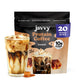 Caramel Protein Iced Coffee - enhanced Whey Protein & Instant Iced Coffees - 100% Natural Cold Brew - Zero Artificial Flavors & Sweeteners  80 mg Caffeine Per Serving  No Added Sugar  20 Servings