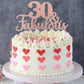 1 Pcs 30 & Fabulous Cake Topper Glitter Thirty And Fabulous Cake Toppers Happy 30Th Birthday Cake Pick For 30Th Wedding Annivers