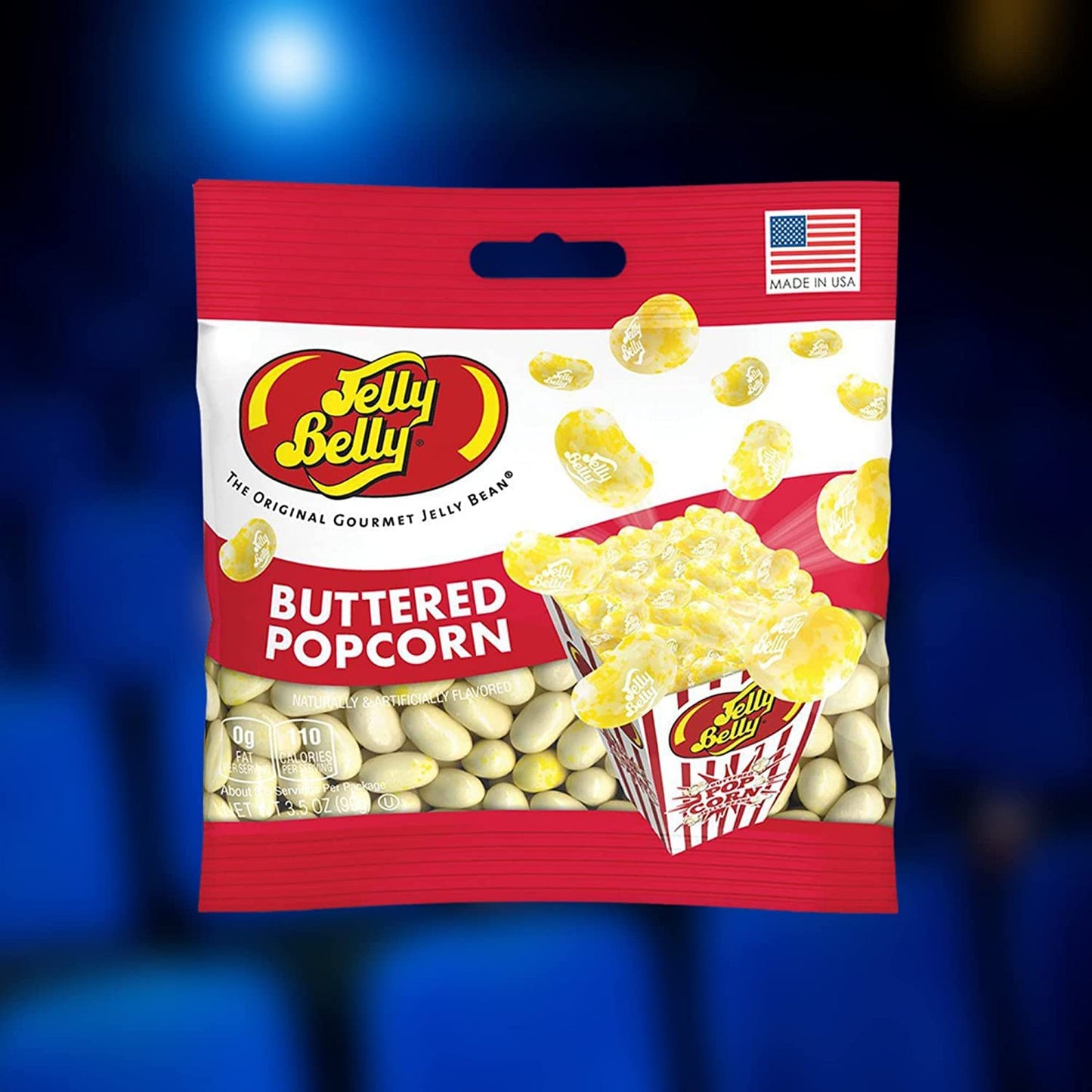 Needzo Movie Night Snack Mix Soda Pop And Buttered Popcorn Jelly Beans, Gourmet Chewy Candy For Boys Or Girls, Shareable Bagged