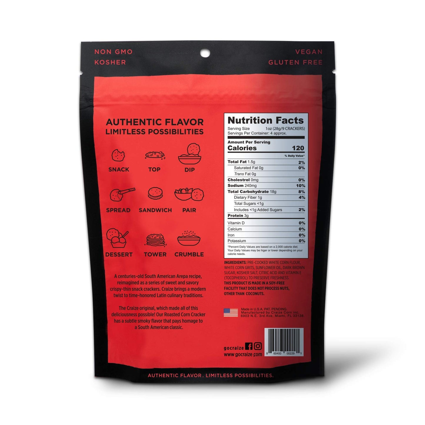 Craize Roastd Corn Crisp ( 6 X 4 Oz   )