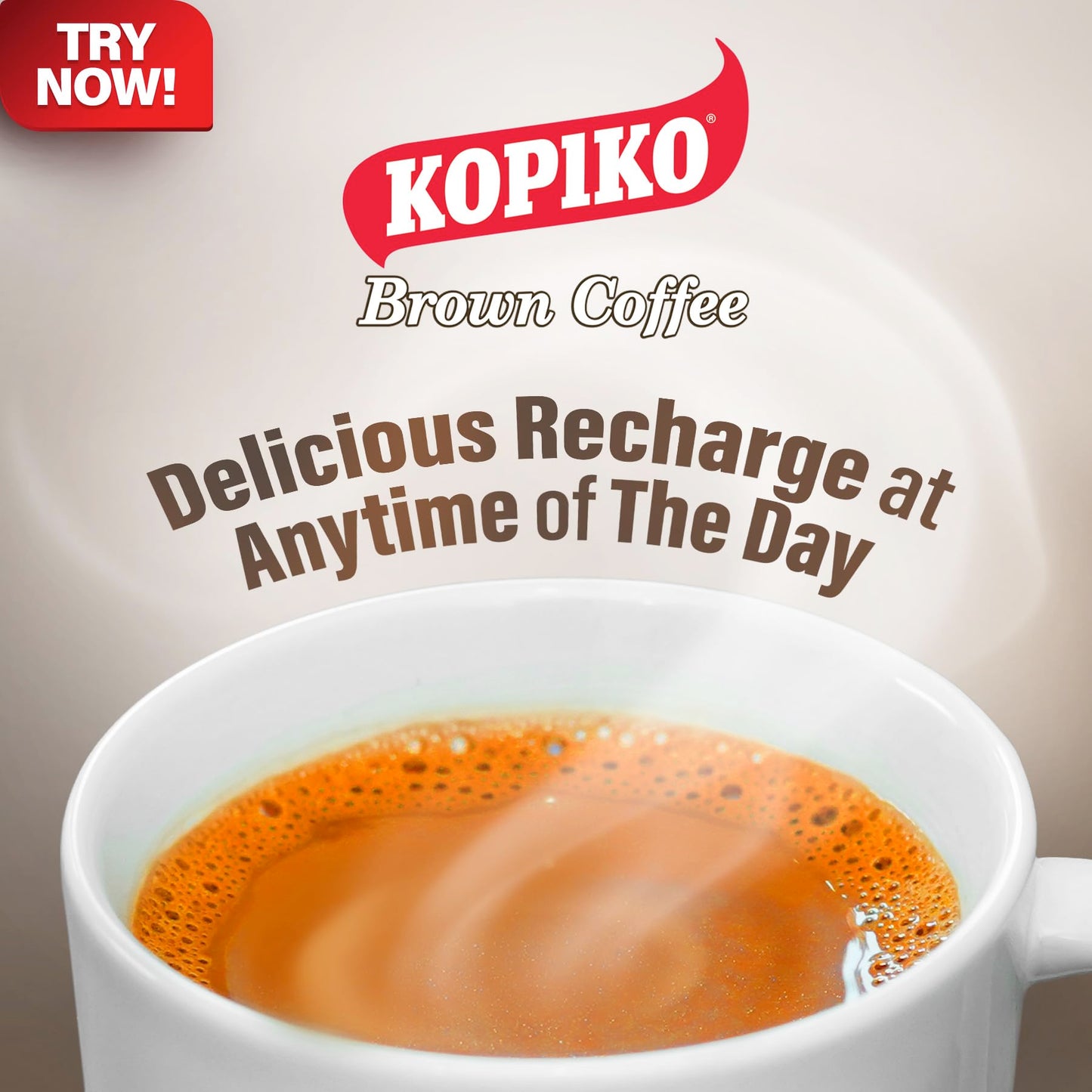 Kopiko Brown Instant Coffee Mix, Authentic Indonesian Coffee, 8.8 OZ (Pack of 10)
