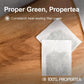 100% Propertea Organic Green Tea Bags, 100 Count Eco-Friendly Tea Bags, Deep Taste, Caffeinated, Rich In Antioxidants, Resealable Pouch