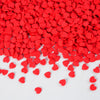Red Heart Confetti Sprinkles 7 oz Edible Valentine Sprinkles for Cake Decorating Candy Cupcake Cake Topper Cookie Baking Decorat
