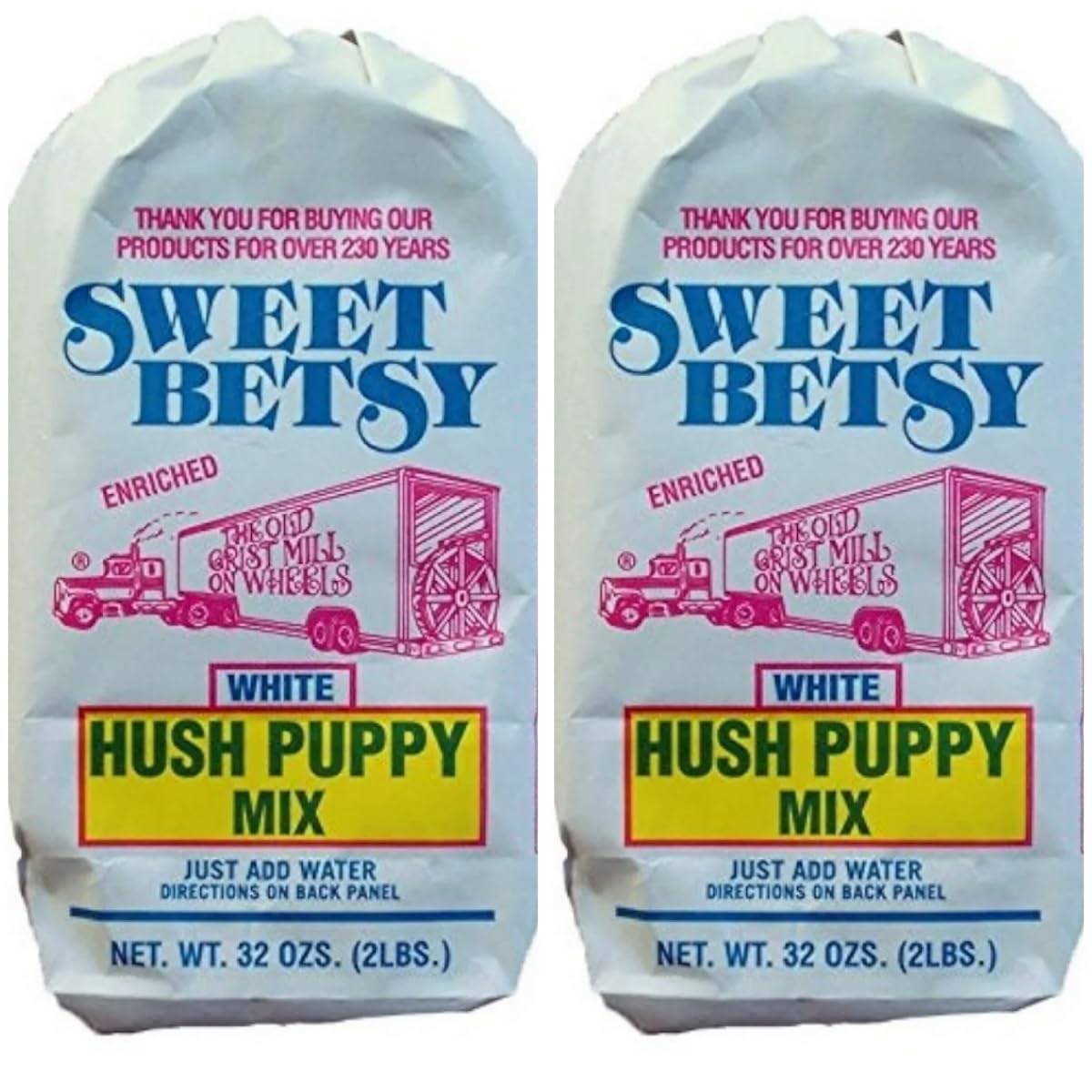 Sweet Betsy White Hush Puppy Mix 2/2 Pound Bags
