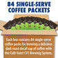 Caf   Valet DECAF Dark Roast Single Serve Coffee Packets - 84 Count - For Use with Caf   Valet Single Serve Cofee Makers - Dispo
