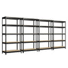 Primezone Storage Shelves 4 Packs 5 Tier Adjustable Garage Storage Shelving, Heavy Duty Metal Storage Utility Rack Shelf Unit Fo