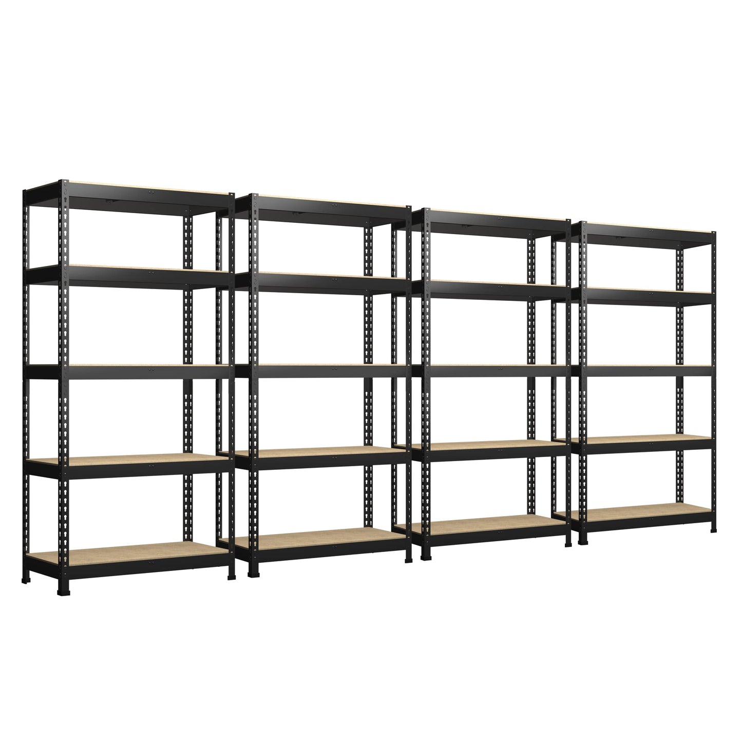 Primezone Storage Shelves 4 Packs 5 Tier Adjustable Garage Storage Shelving, Heavy Duty Metal Storage Utility Rack Shelf Unit Fo