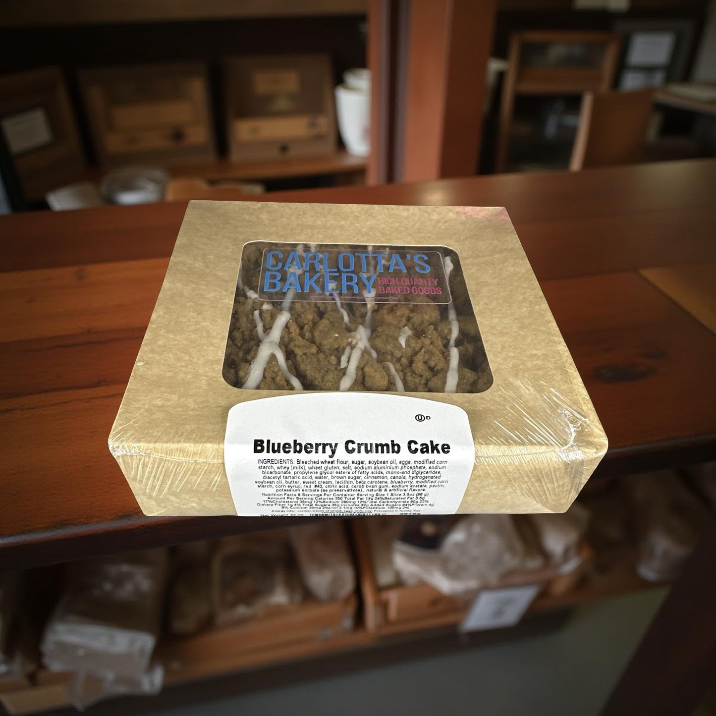 Carlottas Bakery Authentic New York Crumb Coffee Cakes (22 Oz, Blueberry)