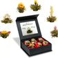 Creano Blooming Tea Mix 6pcs Flowering Tea White Tea in Elegant Magnetic Box with Silver Embossing