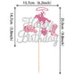 1 Pcs Cowgirl Happy Birthday Cake Topper Sliver Glitter Western Cowgirl Birthday Cake Pick Hat Boot Disco Cowgirl Cake Decoratio