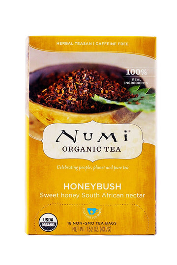 Numi Honeybush Bushman's Brew - 18 Tea Bags - Case of 6