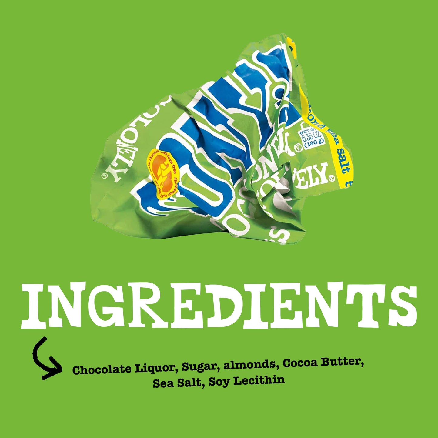 Tonys Chocolonely - 51% Dark Chocolate Bar with Almonds and Sea Salt - Belgium Chocolate, No Artificial Flavoring, Fairtrade &