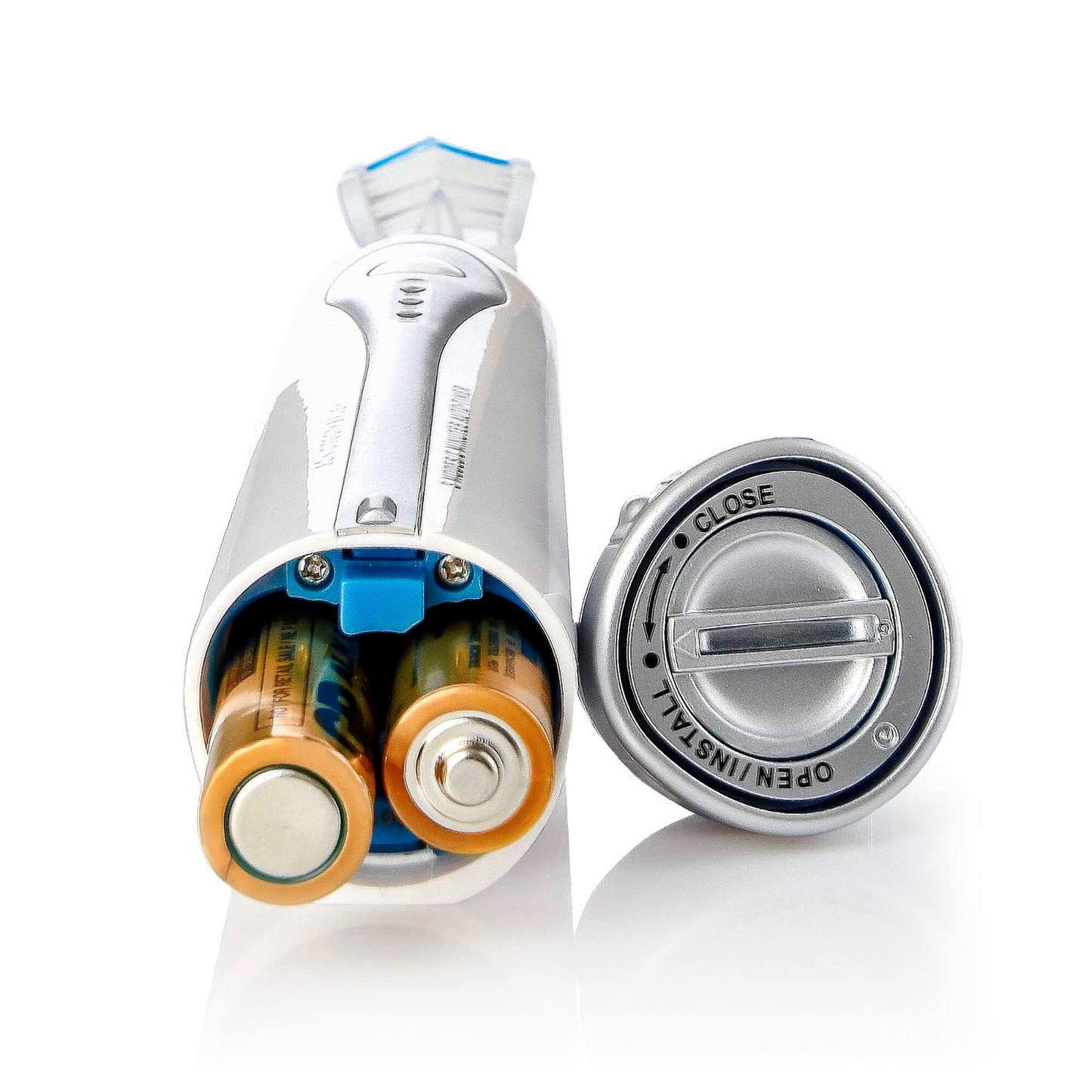 Triple Bristle Go  Portable Aa Battery Sonic Toothbrush For Travel  Three Powerful Modes  Soft Nylon Bristles-Also For Autistic