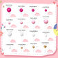 RASSLISA Foam Ball Cake Toppers, 113 PCS, 5 Sizes, Gold Pink White Hot Pink, Perfect for Birthdays, Baby Showers, and Weddings