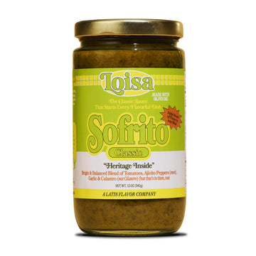 Loisa Sofrito Cooking Sauce  Non-GMO  No-MSG  No Preservatives  No Artificial Coloring  No Artificial Flavors  Vegan  Pure Latin Flavor  12 oz  Pack of 1