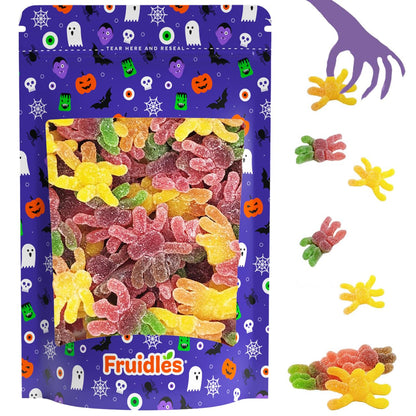 Fruidles Halloween Hair Spiders Gummies, Fun And Festive Holiday Snacking (2 Pounds)