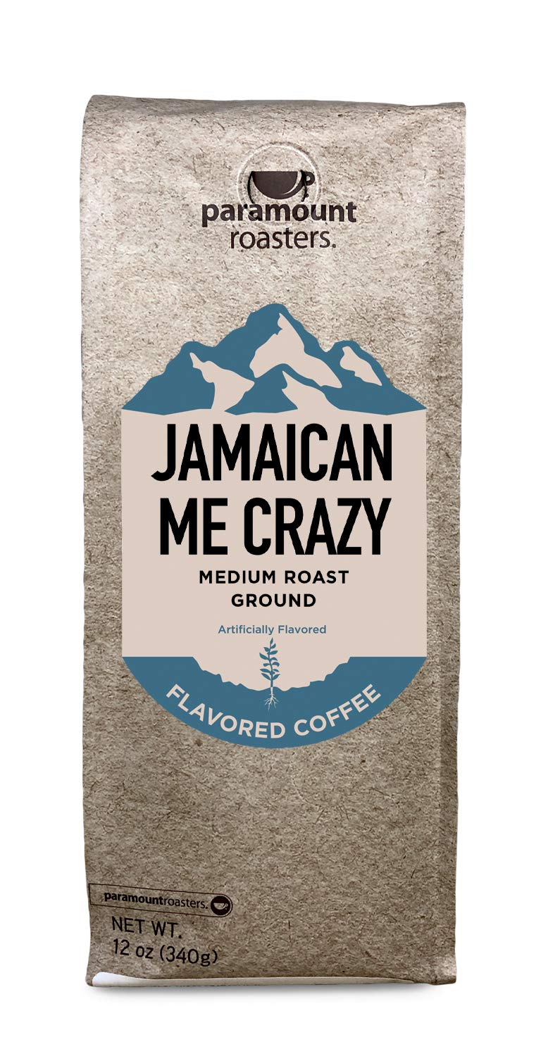 Paramount Roasters Jamaican Me Crazy Flavored Ground Coffee, 12 Oz Medium Roast, Paramount Coffee Company
