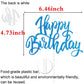 Notbadsys Birthday Cake Decorations, Gold Glitter Letters, Cake Topper, Blue, Model S1-1-(????)