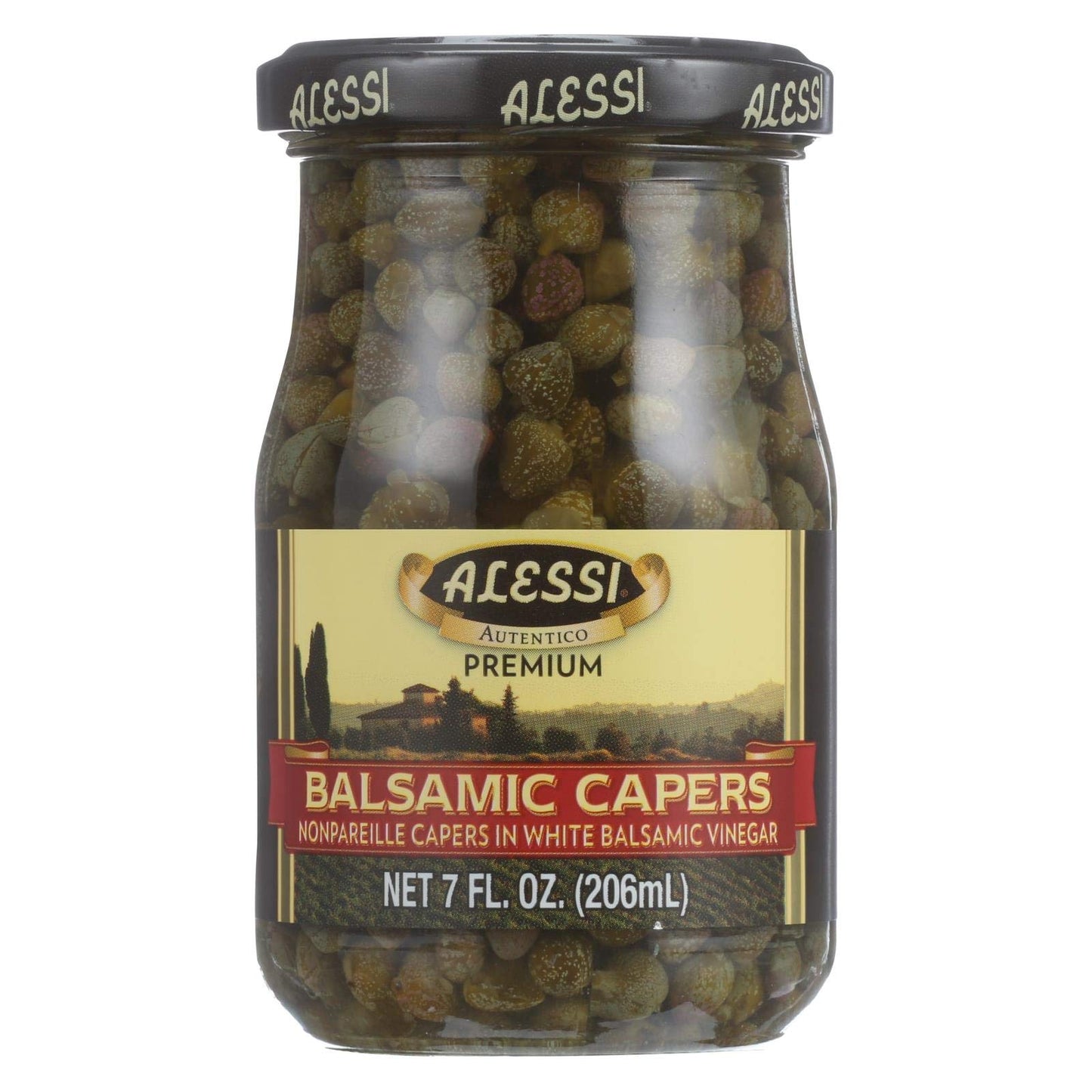 Alessi  Caper Balsamic  7-Ounce (6 Pack)