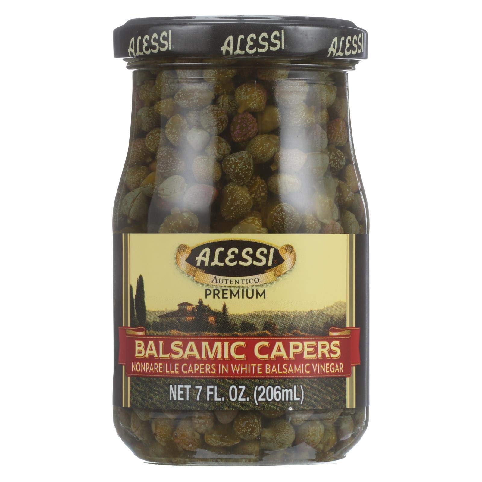 Alessi  Caper Balsamic  7-Ounce (6 Pack)