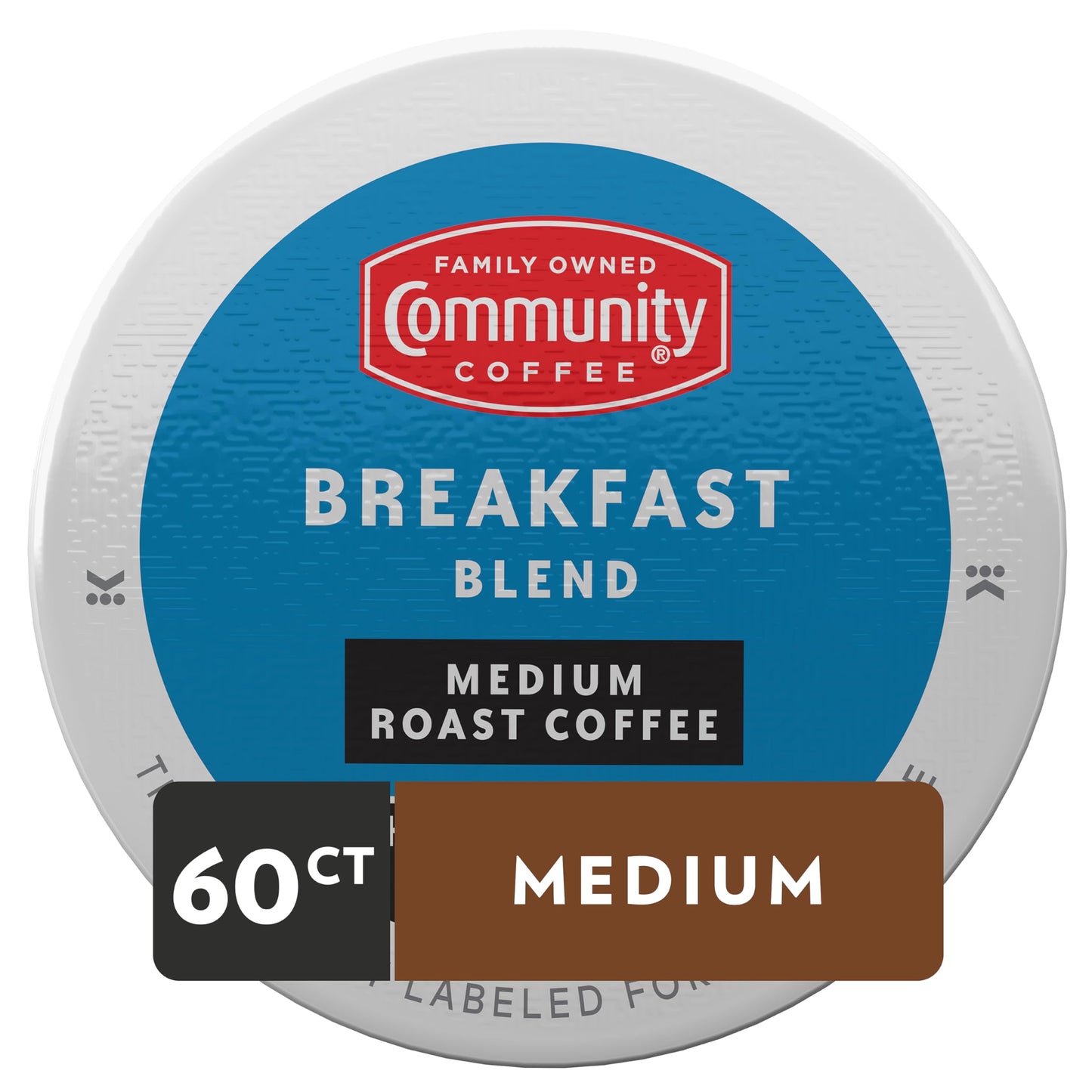 Community Coffee Breakfast Blend Medium Roast Coffee Pods, 60 Count, Compatible with Keurig 2.0 K-Cup malt-inspired