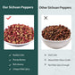 Soeos Sichuan Peppercorns, 4 Ounce(113g), Authentic Szechuan Red Peppercorn, Numbing and Tingle Effect, Less Seeds, Strong Flavo