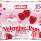 Charms Cherry Valentine Pops 25 count Bag - 2 Pack Total 50 Lollipops Cherry Heart Shape with Valentine's Wrappers