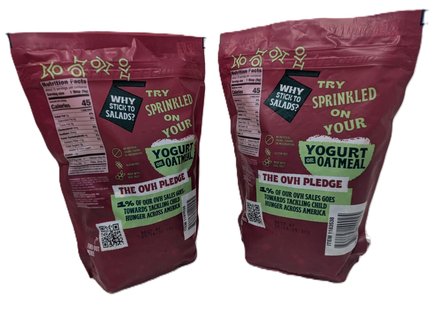 Generic Glazed Pecans Salad Toppers (2-Pack) - 24Oz Large Resealable Bags - Non-Gmo, No Artificial Ingredients, Perfect For Sala