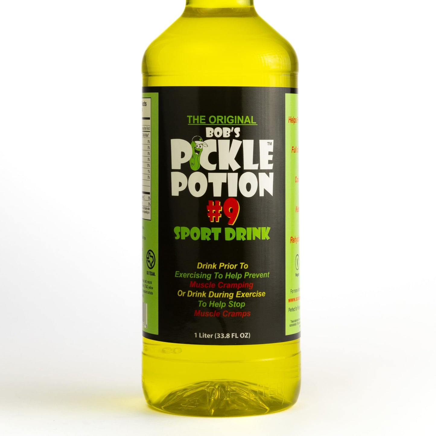 Bobs Pickle Potion #9 Dill Juice Sports Drink - 33.8 Fl Oz (Pack of 1)