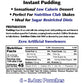 Gramzero Banana Sugar Free Pudding Mix 6-Pack, Great For Nutrition Club Meal Replacement Shakes, Low Calorie Dessert, Stevia Swe