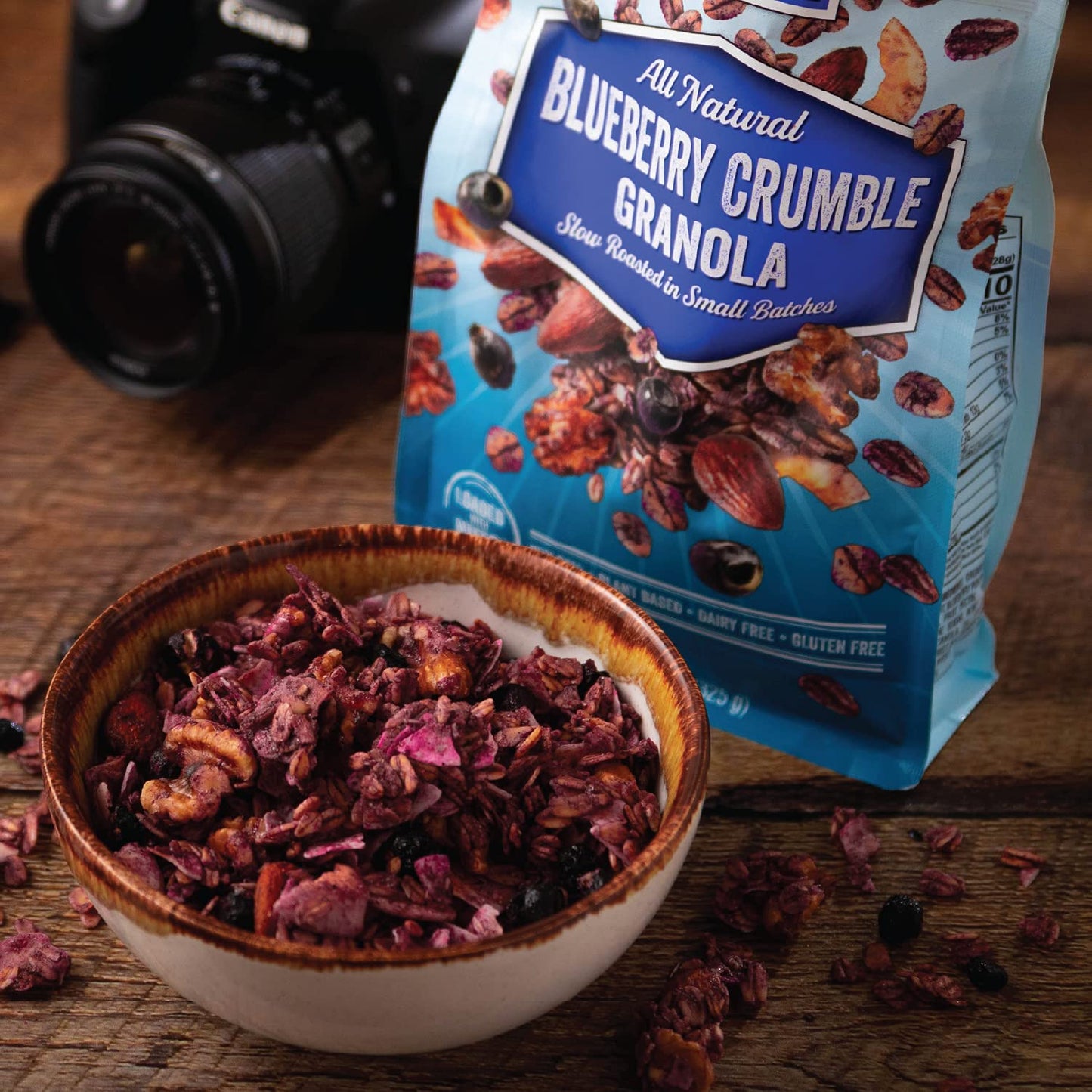 Nuthouse! Granola Company - Premium Blueberry Crumble Granola | Certified Gluten-Free, Non-Gmo, Kosher | Vegan, Soy-Free | 10 Lb