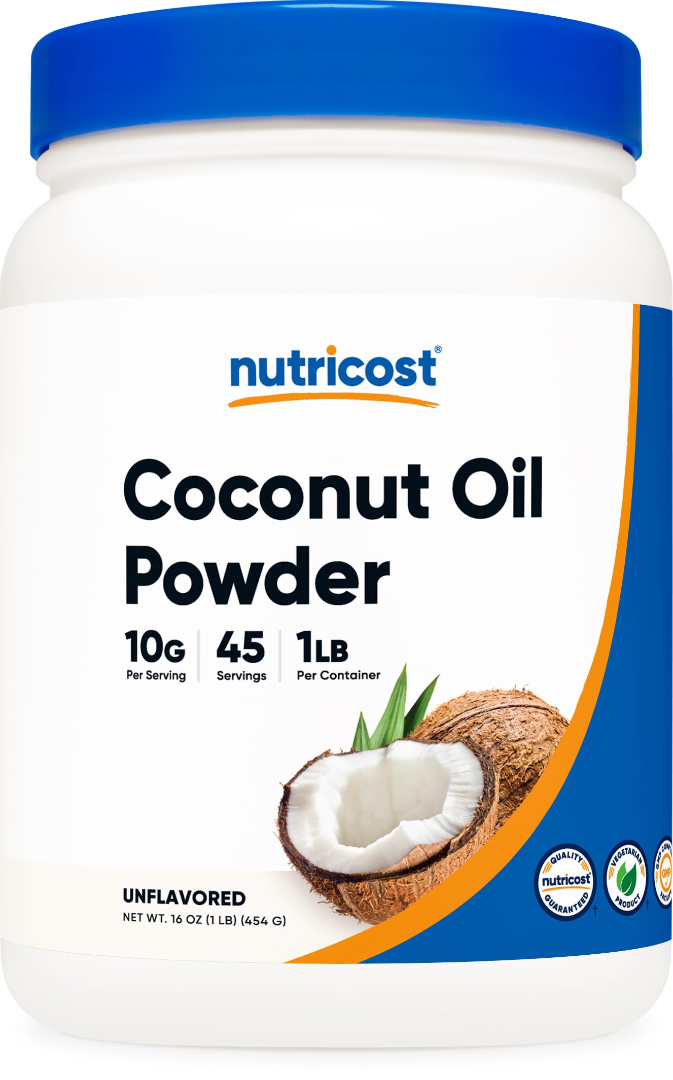 Nutricost Coconut Oil Powder 1 Lb (45 Servings) - Non-Gmo And Gluten-Free - Premium Quality