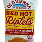 TRANADACO Old Vienna Red Hot Riplets BBQ Chips, 1oz Bags, 12 Pack