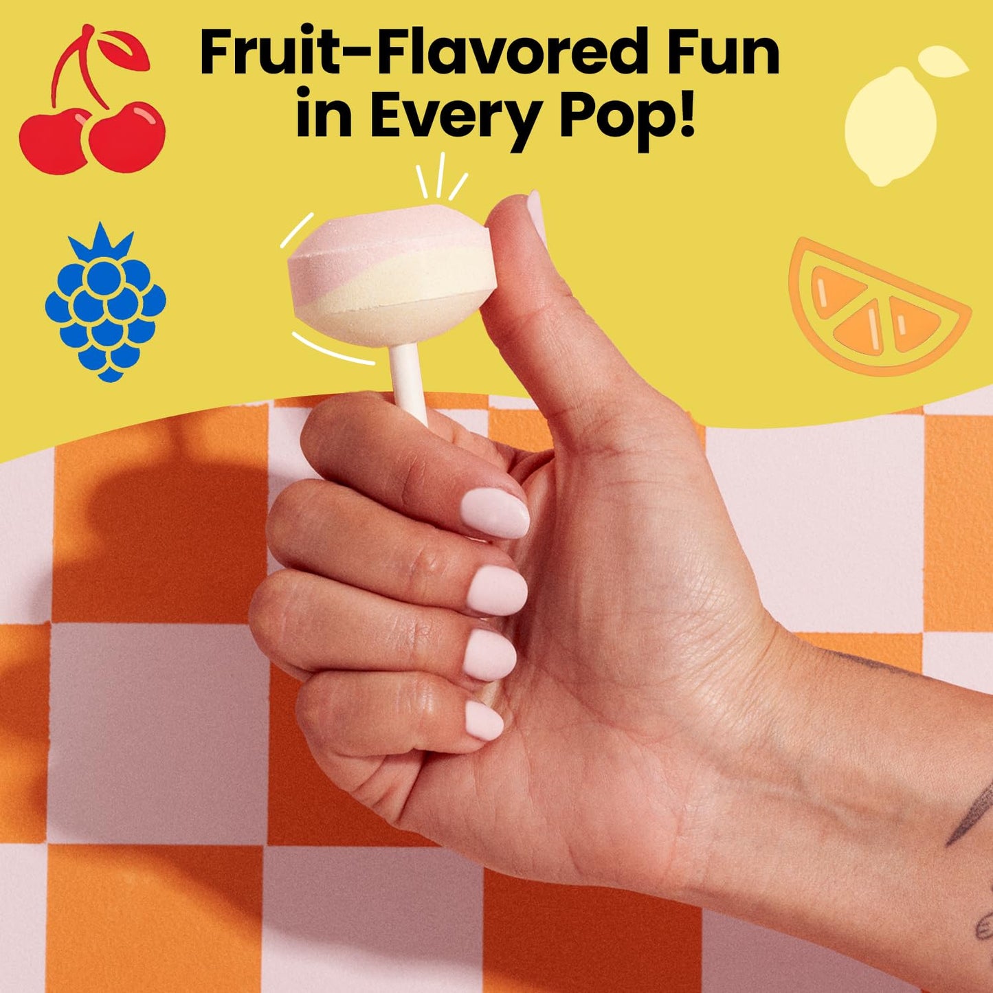 Smarties Double Lollies Mega - Gluten Free  Peanut Free  Fat Free Assorted Fruity Flavors Lollipops - Perfect for Birthdays  Parties - Made by US Candy Company Since 1949-24 Count Box (Pack of 2)