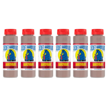 Secret Aardvark Habanero Hot Sauce - Habanero Peppers & Roasted Tomatoes, Medium Spiced Hot Sauce, Bbq Sauce, Non-Gmo, Low Sugar, Low Carb, Hot Sauce & Marinade - 8 Fl Oz 6 Pack