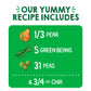 Happy Tot Organics Stage 4 Baby Food Pouches, Gluten Free, Vegan Snack, Superfoods Fruit & Veggie Puree, Pears, Peas, Green Bean