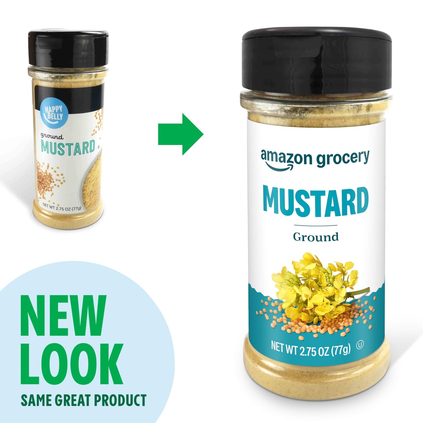 large online retailer Grocery Ground Mustard, 2.75 Ounce, Pack of 1, Previously Happy Belly, Packaging May Vary