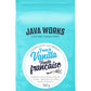 Java Works Coffee - French Vanilla Flavored Coffee | 12 ounces | Medium Roast | Whole Bean | No Sugar Added